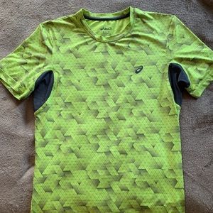 Asics green tee